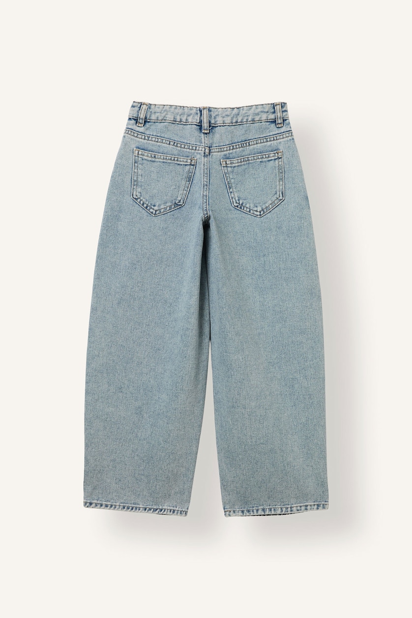 بنات أزرق فاتح Baggy Fit Jeans
