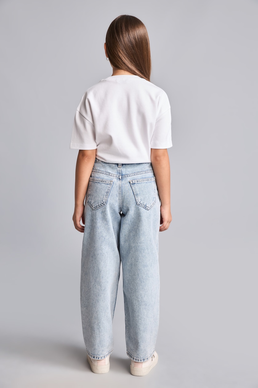 Young Girls - Teen Girls Light Blue Baggy Fit Jeans