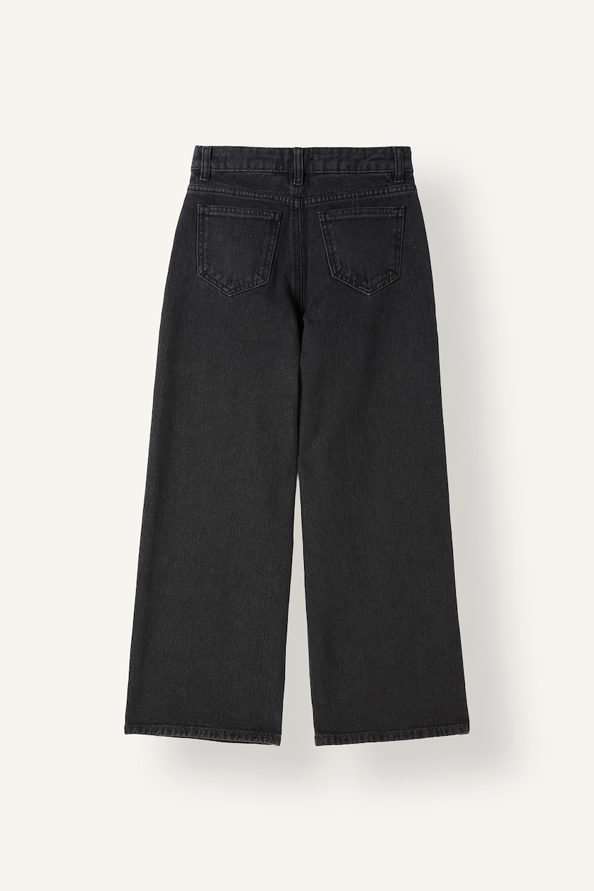 Kız Çocuk - Genç Kız Antrasit Straight Fit Jean Pantolon Kız Çocuk