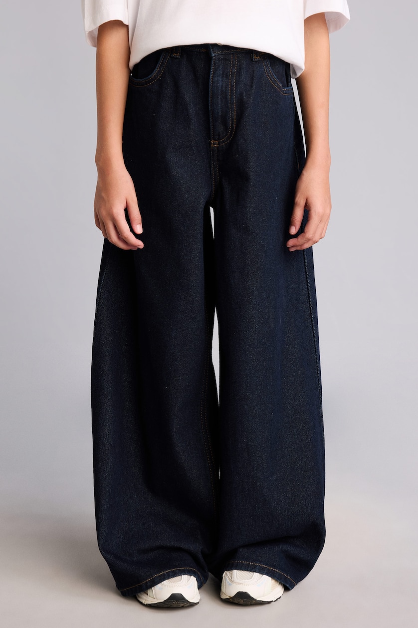 GIRLS & TEENS Dark Blue Girl 90's Wide Leg Jeans