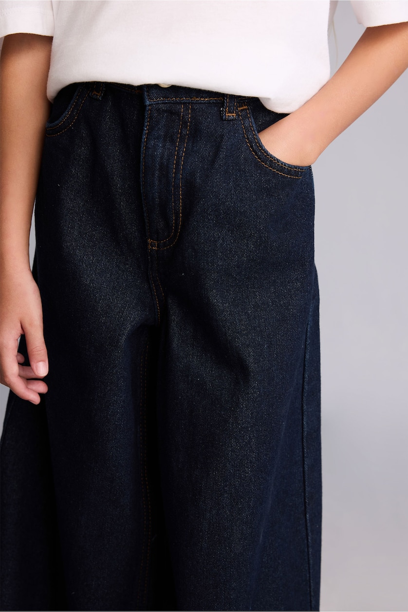 GIRLS & TEENS Dark Blue Girl 90's Wide Leg Jeans