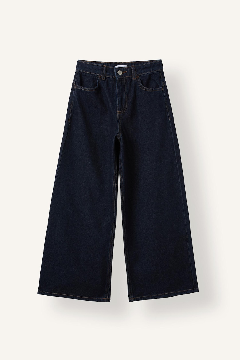 GIRLS & TEENS Dark Blue Girl 90's Wide Leg Jeans
