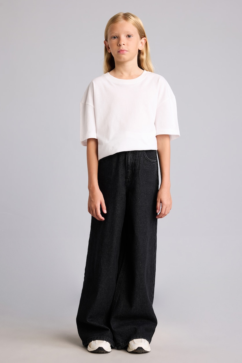 GIRLS & TEENS Black Girl 90's Wide Leg Jeans