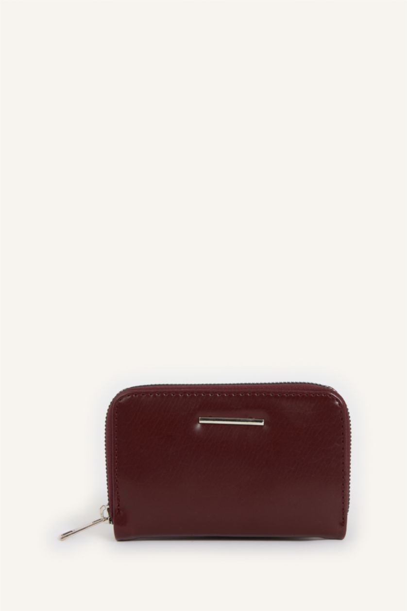 Kadın Bordo Kadın Suni Deri Cüzdan
