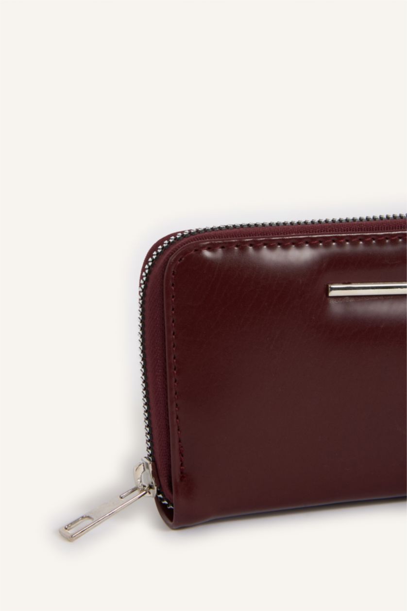 Kadın Bordo Kadın Suni Deri Cüzdan