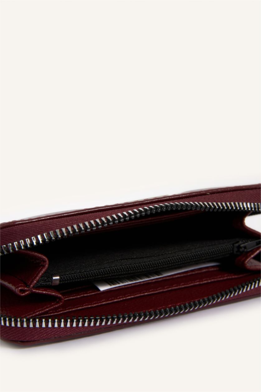 Kadın Bordo Kadın Suni Deri Cüzdan