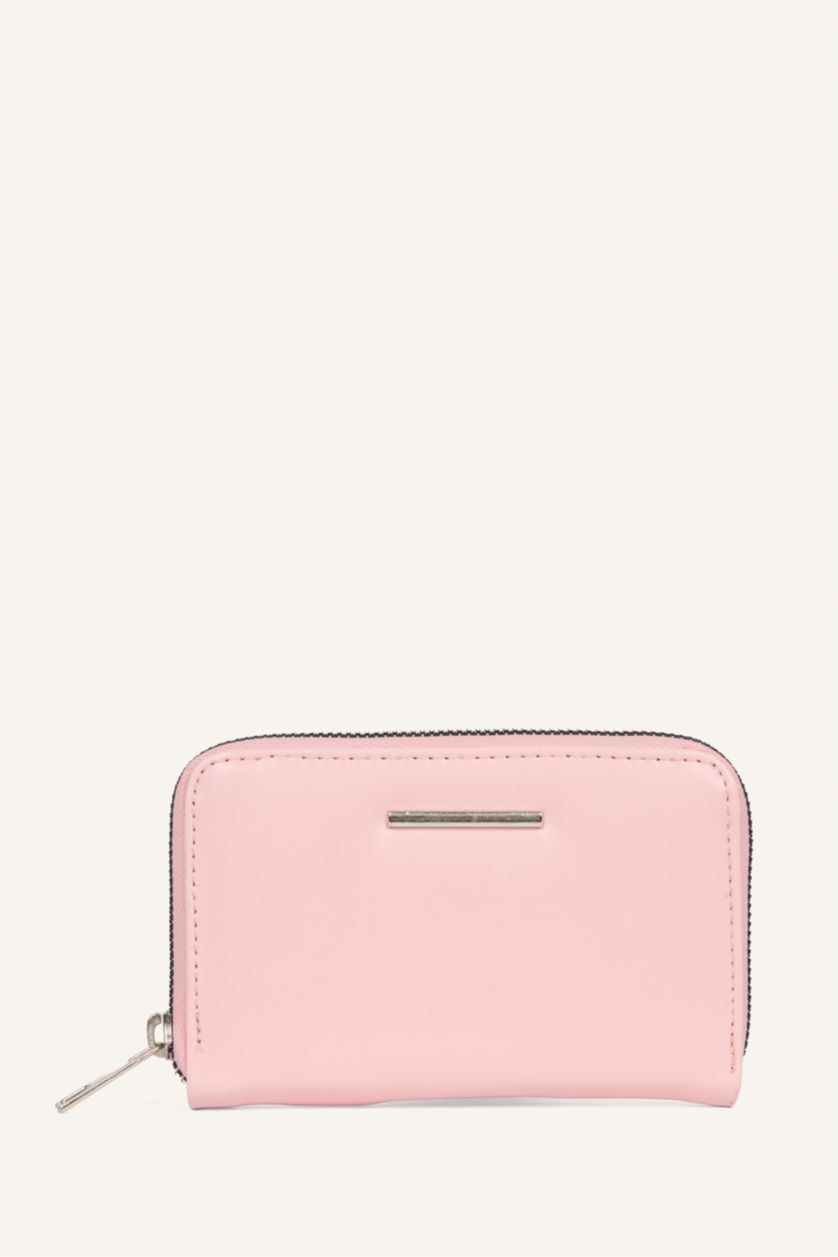 Kadın Pudra Pembe Kadın Suni Deri Cüzdan