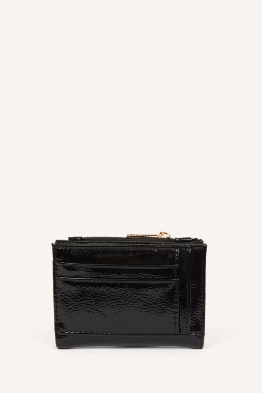 Kadın Siyah Suni Deri Cüzdan