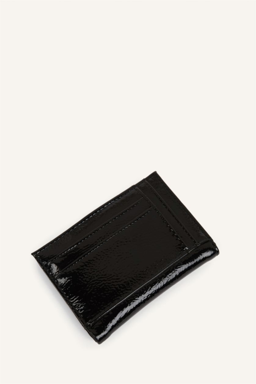 Kadın Siyah Suni Deri Cüzdan