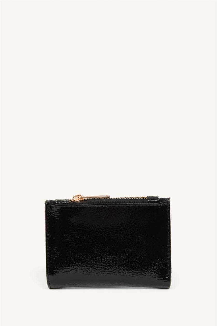 Kadın Siyah Suni Deri Cüzdan