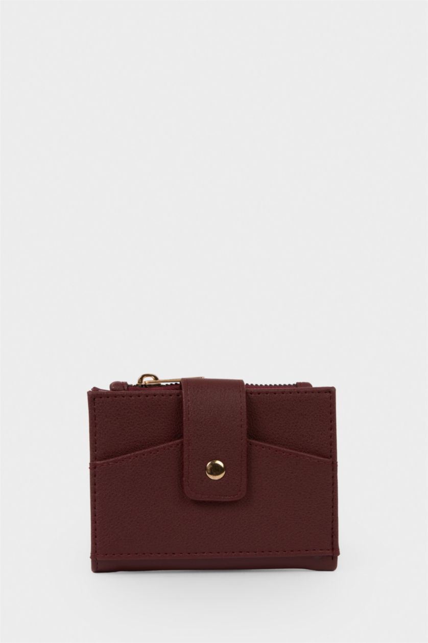 Kadın Bordo Kadın Suni Deri Cüzdan