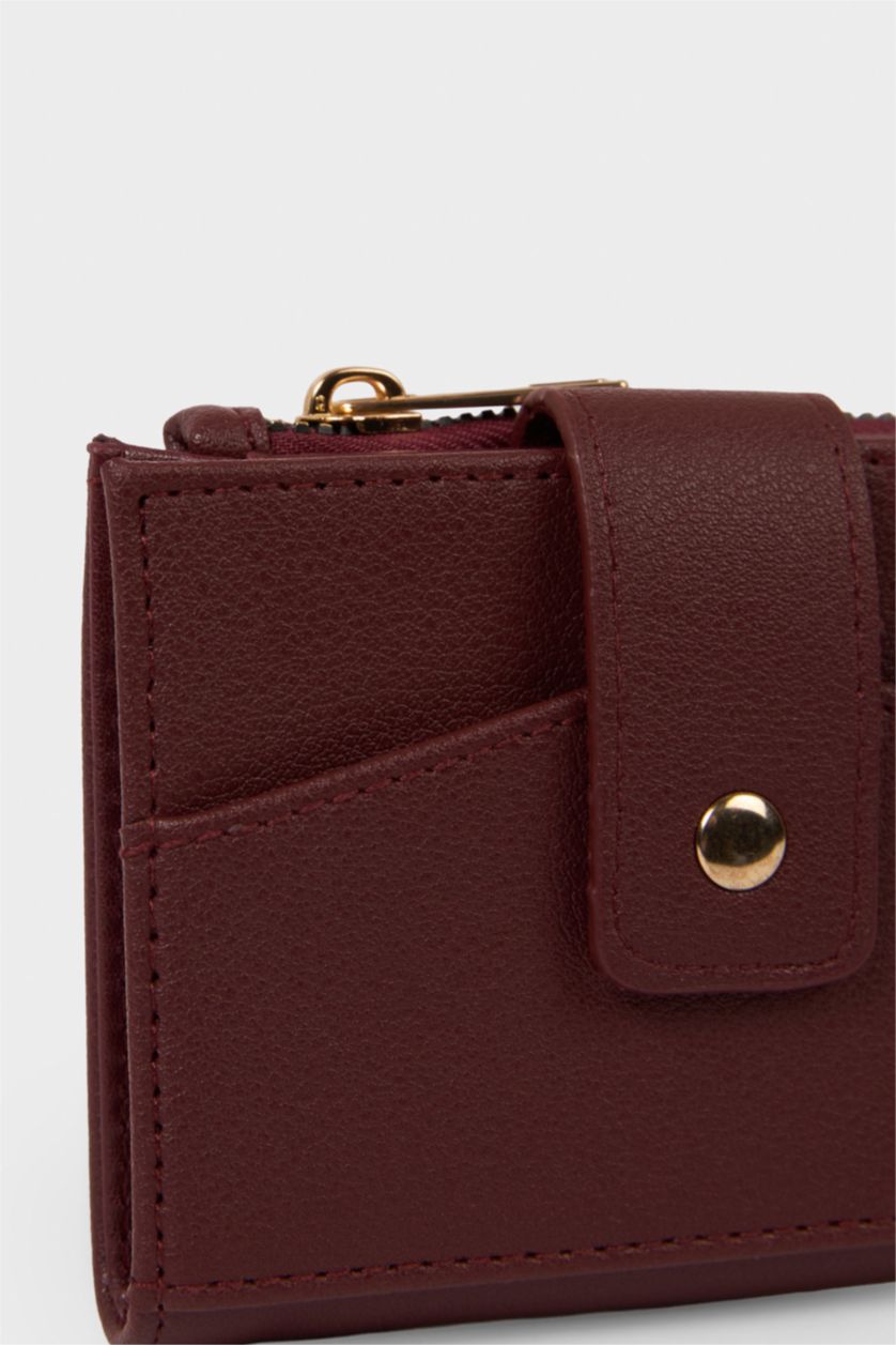 Kadın Bordo Kadın Suni Deri Cüzdan