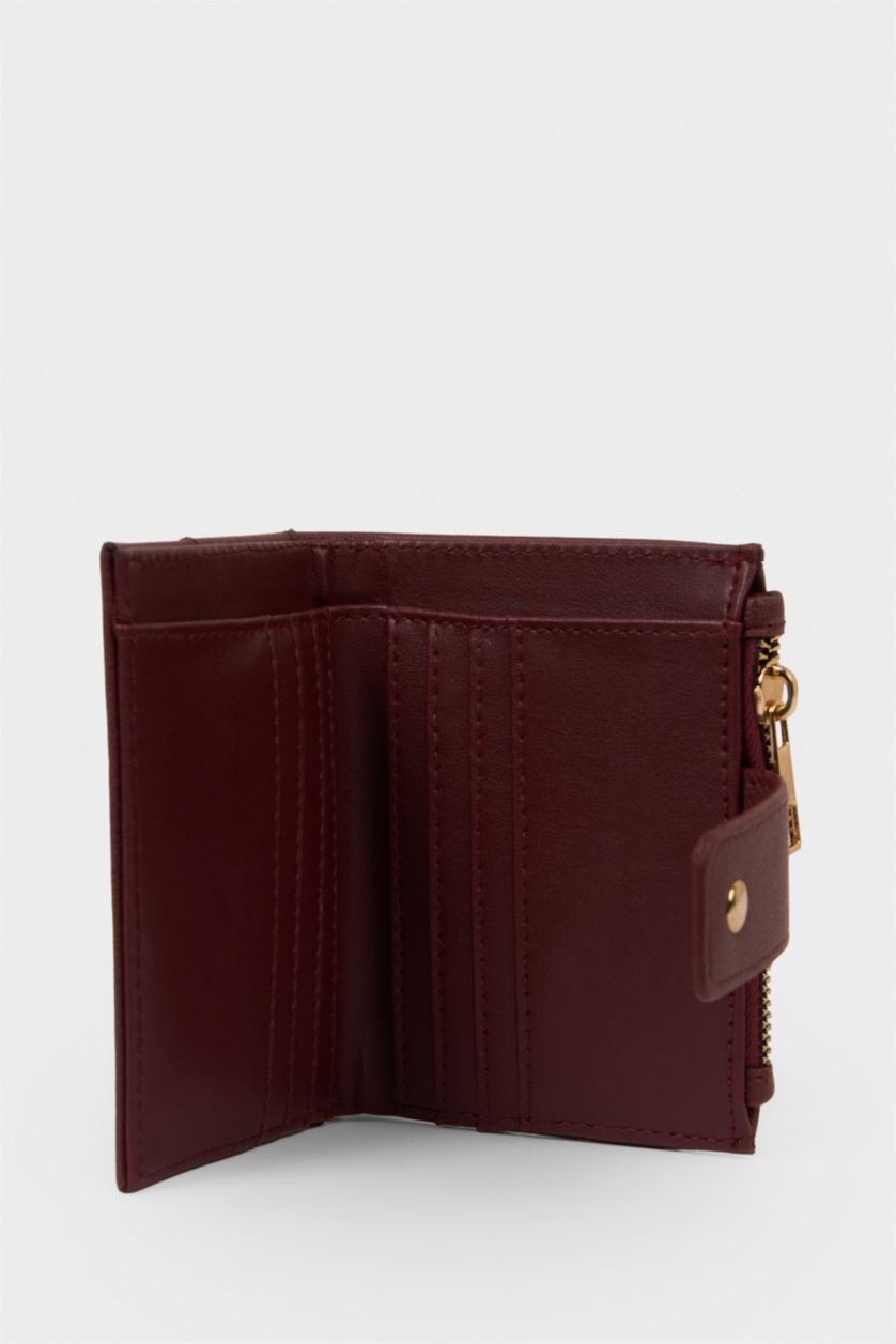Kadın Bordo Kadın Suni Deri Cüzdan