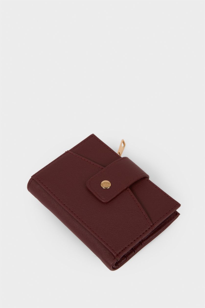 Kadın Bordo Kadın Suni Deri Cüzdan