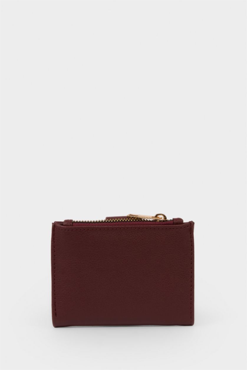 Kadın Bordo Kadın Suni Deri Cüzdan