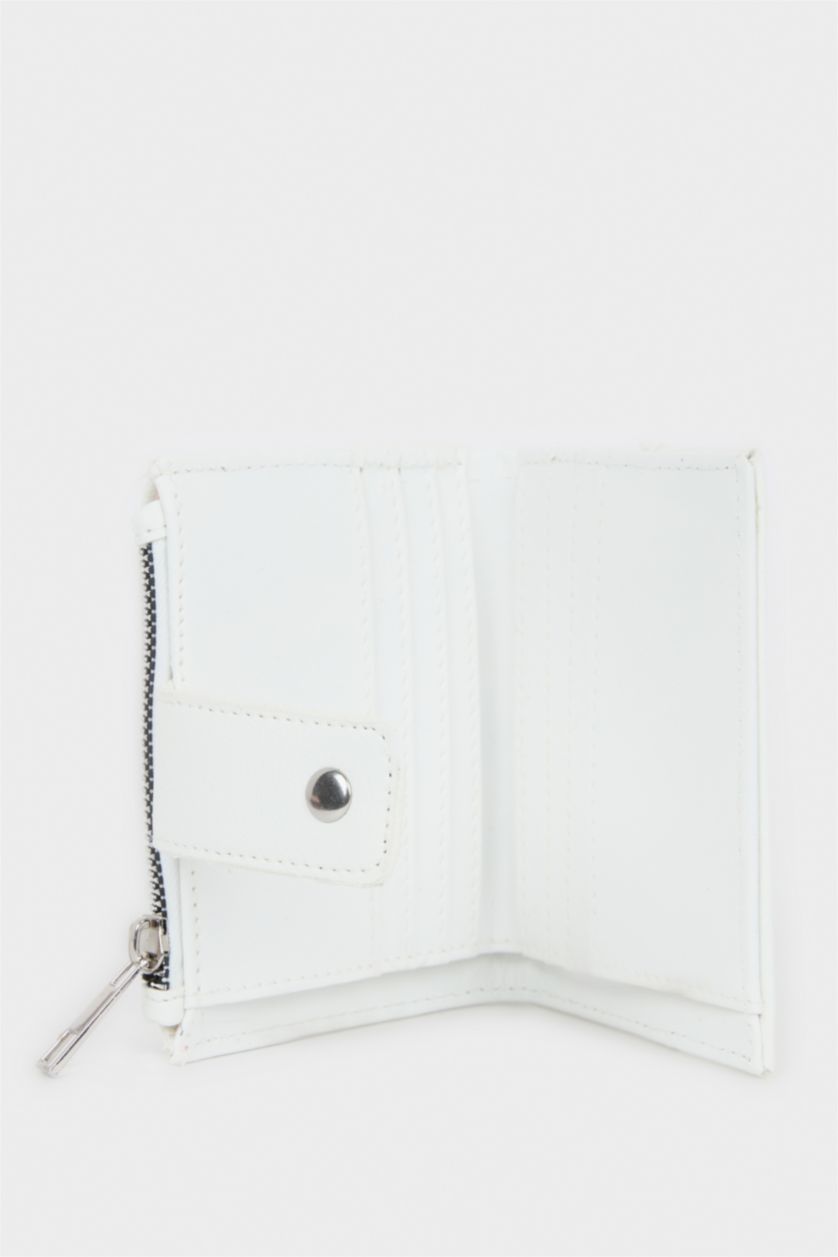 Kadın Beyaz Kadın Suni Deri Cüzdan