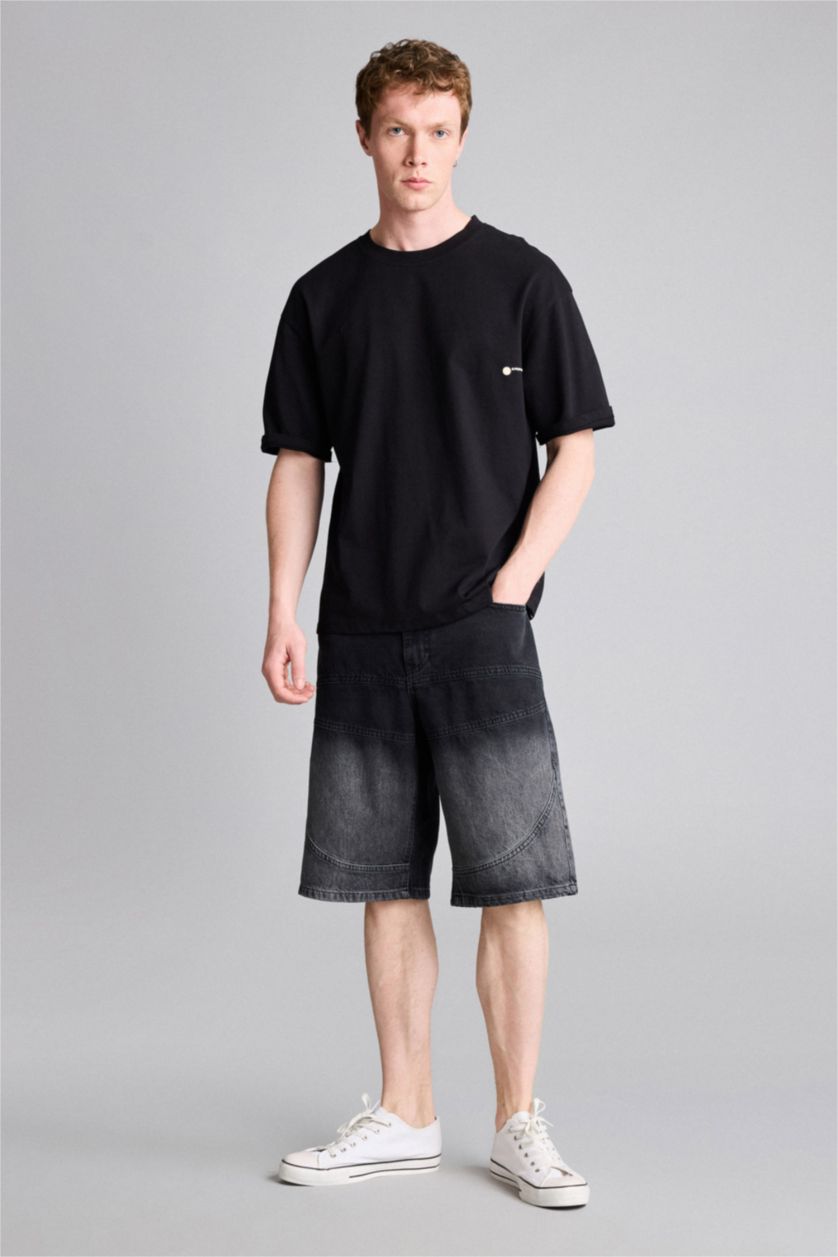MAN Black Boxy Fit Short Sleeve T-Shirt
