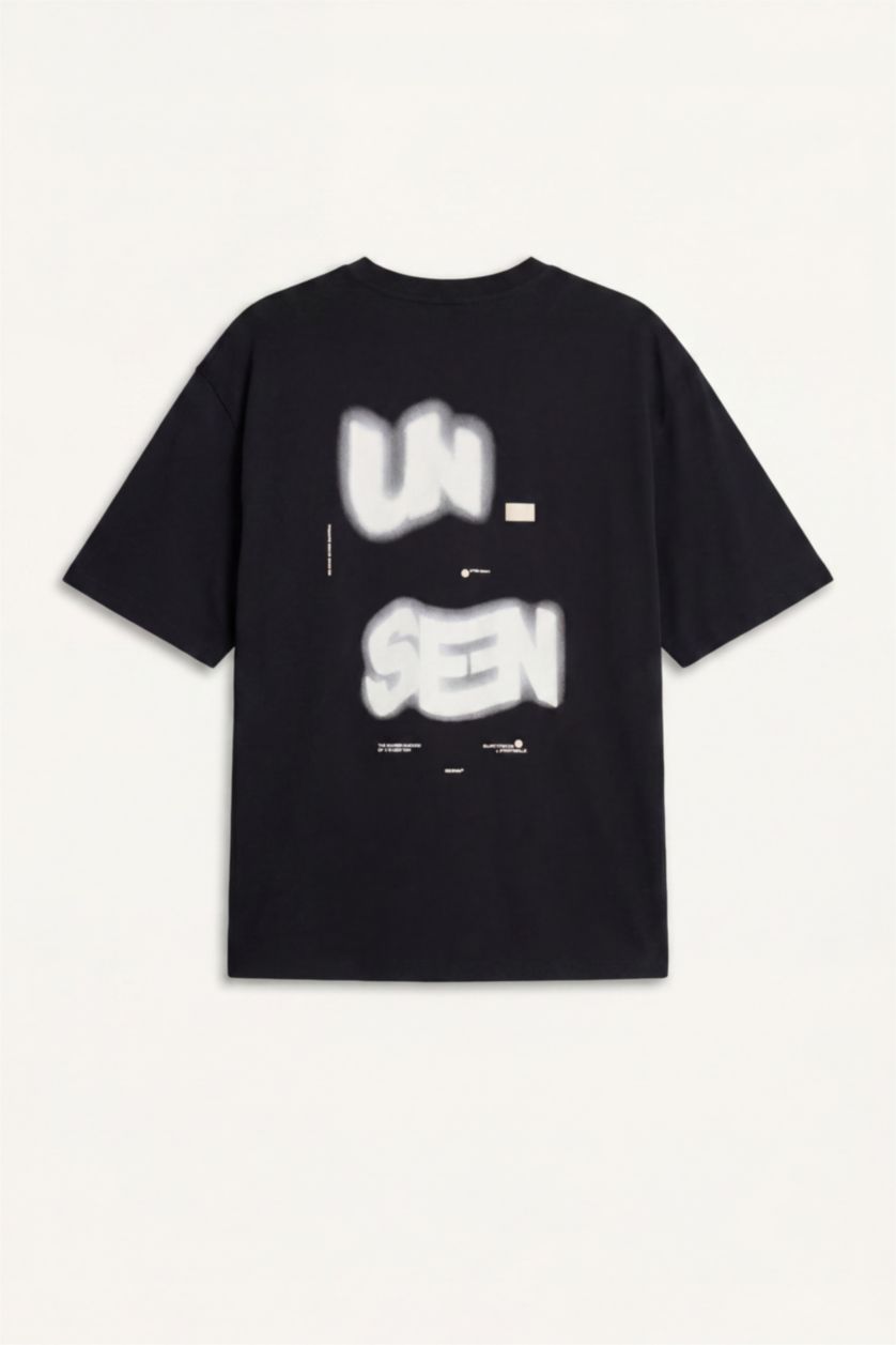 MAN Black Boxy Fit Short Sleeve T-Shirt