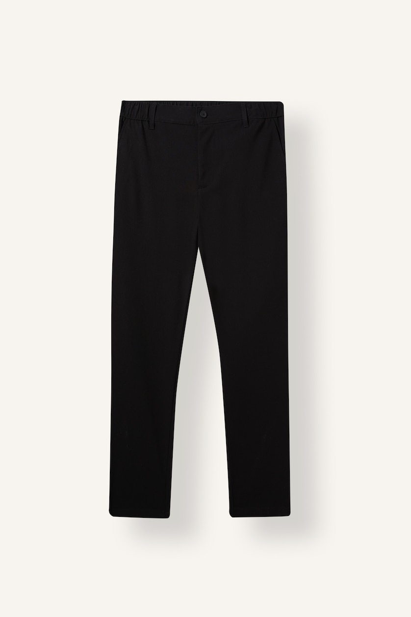 Men Black Tapered Fit Trousers