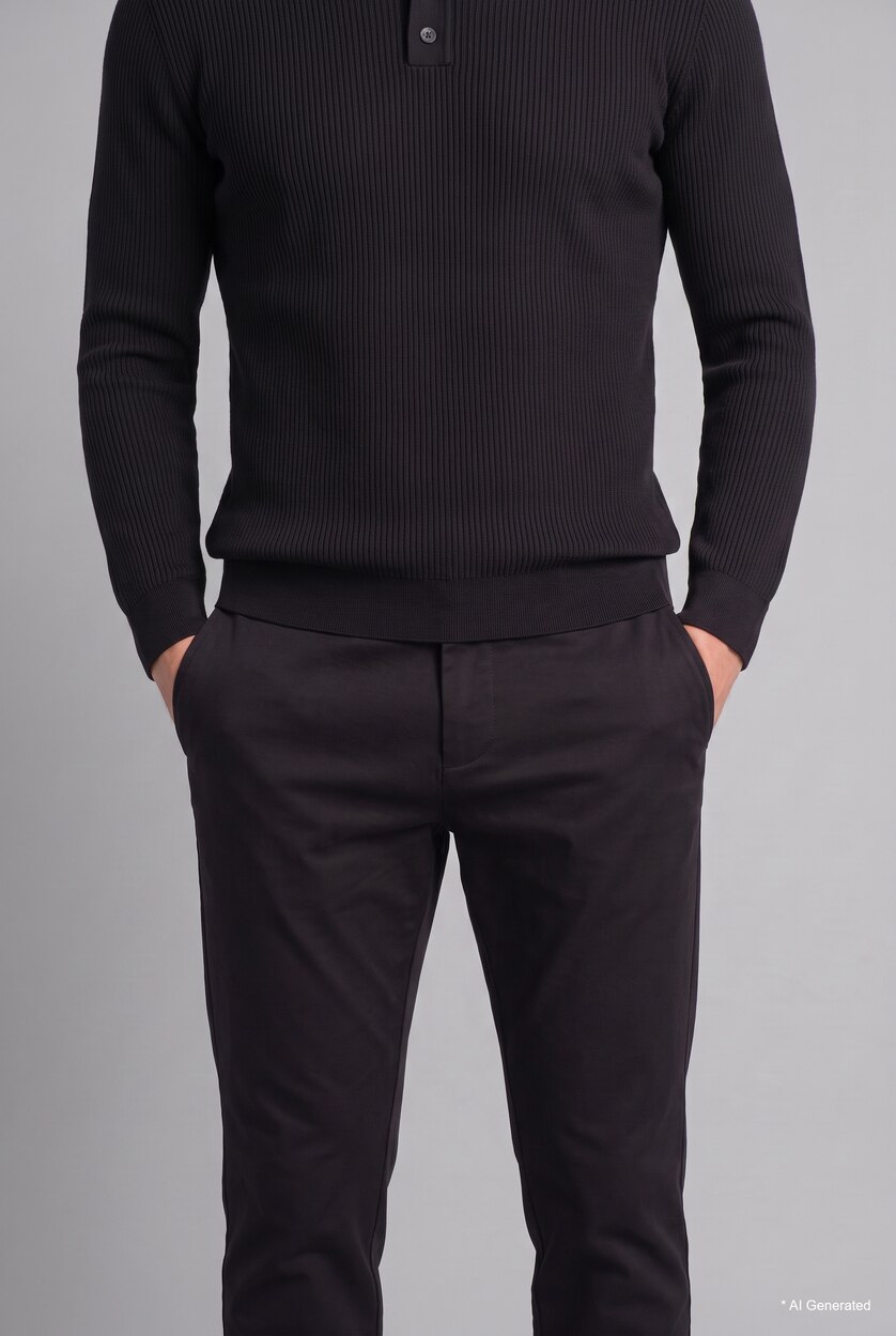 Ерлер қара Tapered Fit джинс