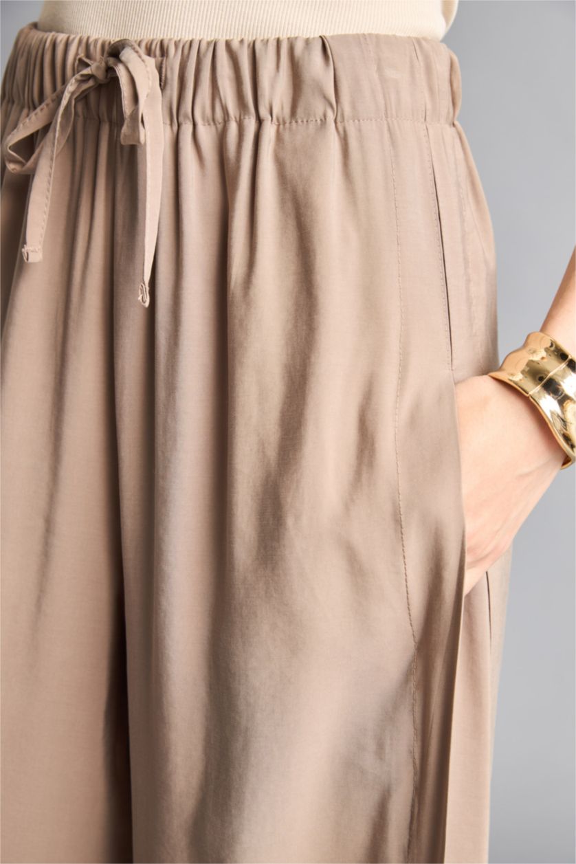 WOMAN Vison High Waist Wide Leg Trousers