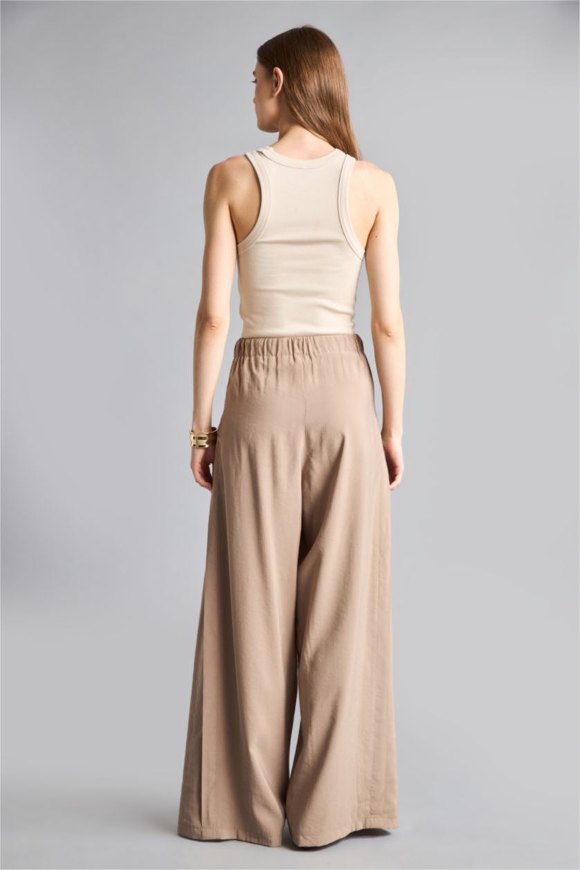 WOMAN Vison High Waist Wide Leg Trousers