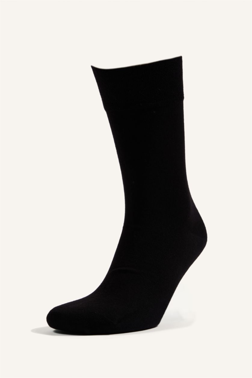 Erkek Siyah Pamuklu 2'Li Çorap