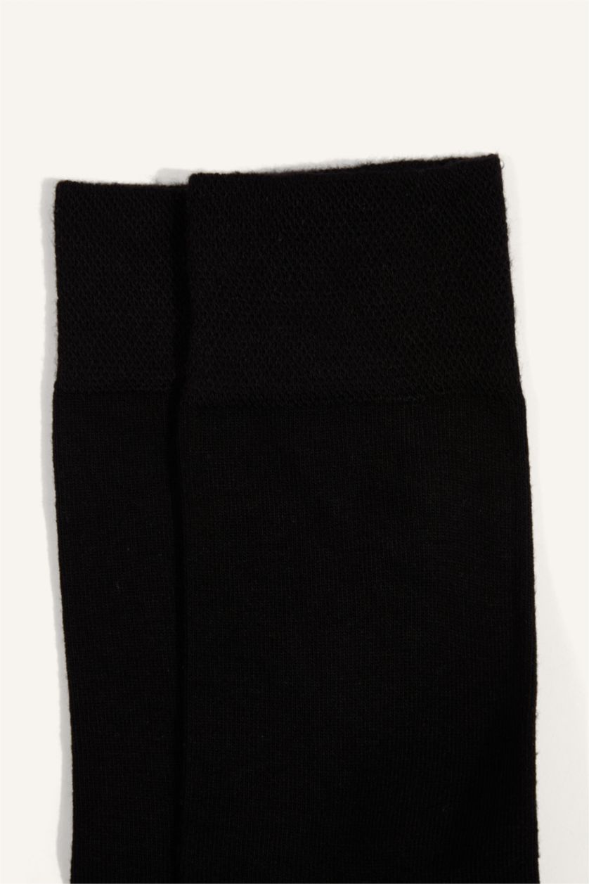 Erkek Siyah Pamuklu 2'Li Çorap