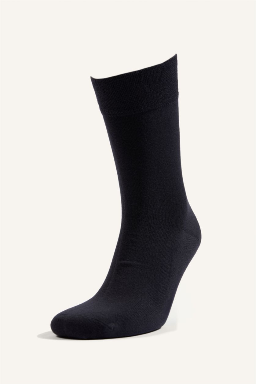 Erkek Gri Melanj Pamuklu 2'Li Çorap