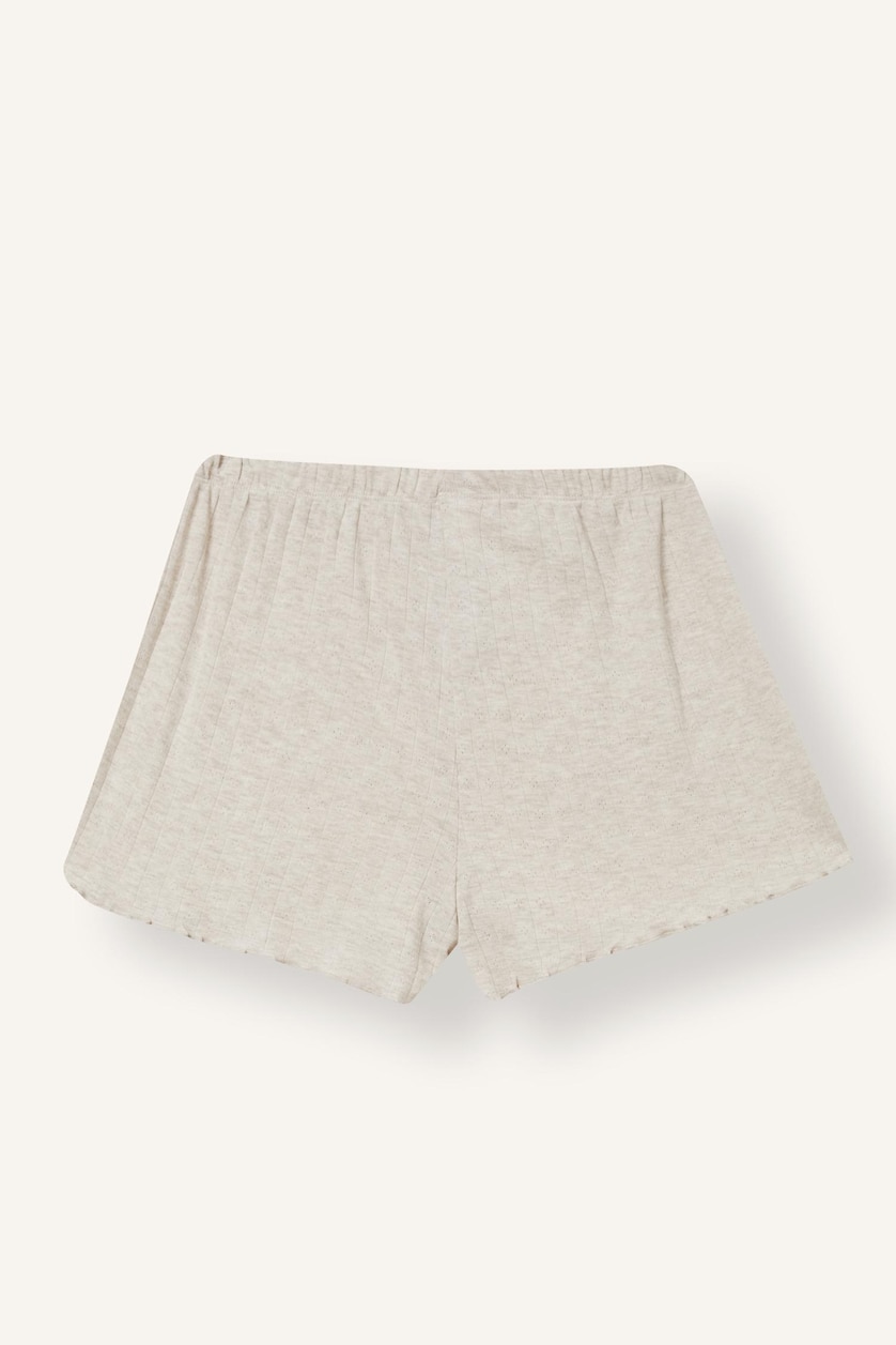 Kadın Bej Melanj Regular Fit Pijama Takımı
