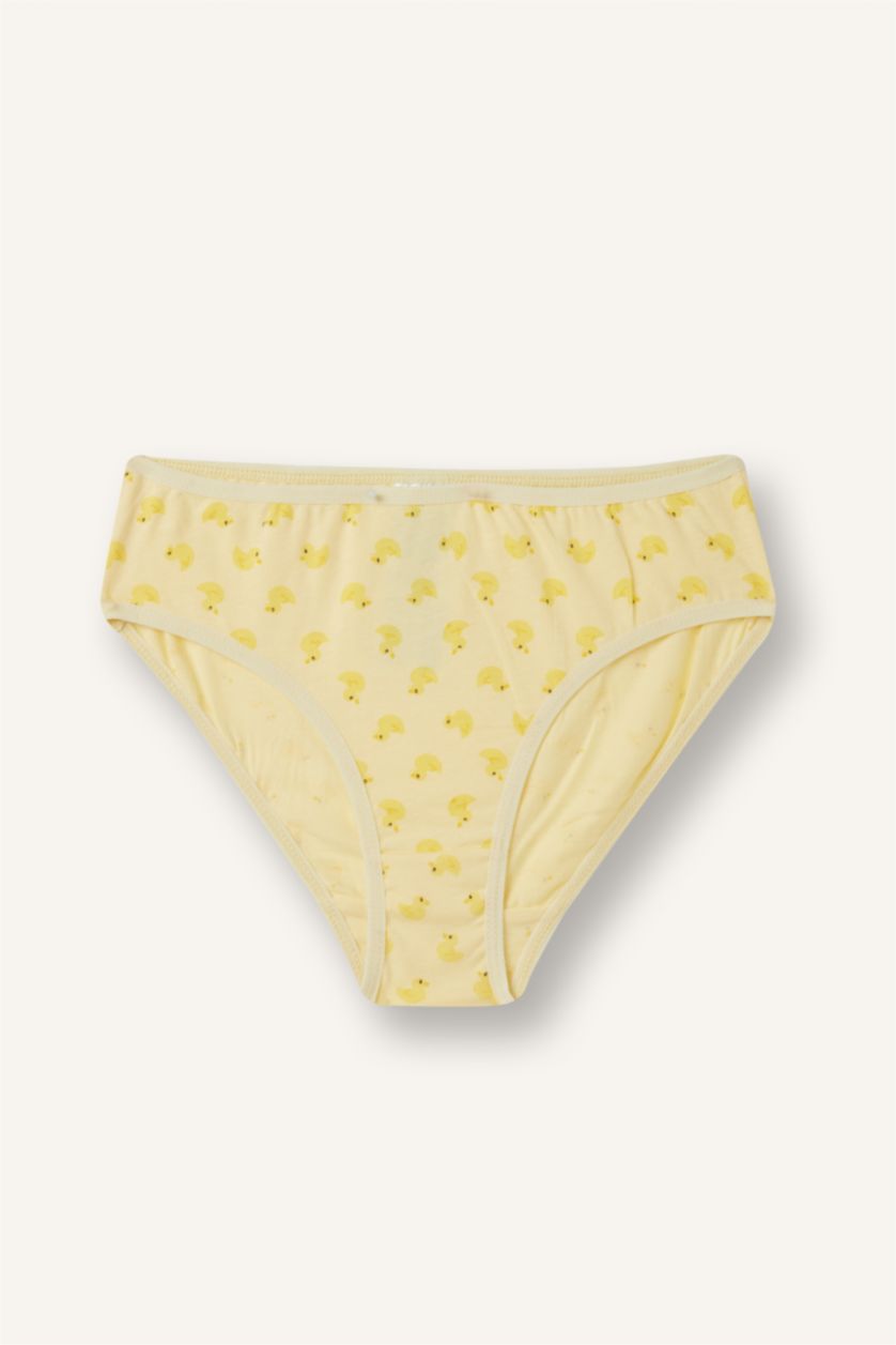 Girls & Teens Light Yellow Girl 3 piece Animal Slip Panty
