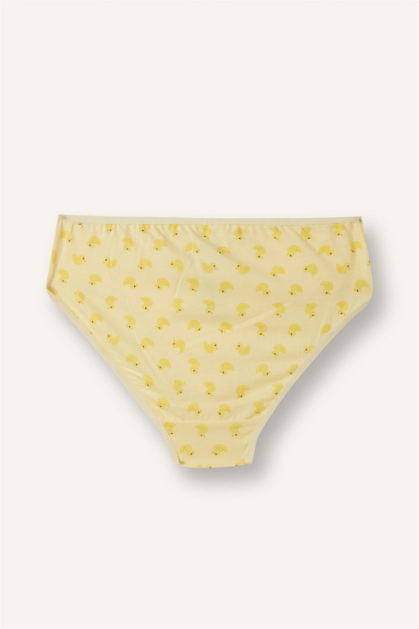 Girls & Teens Light Yellow Girl 3 piece Animal Slip Panty