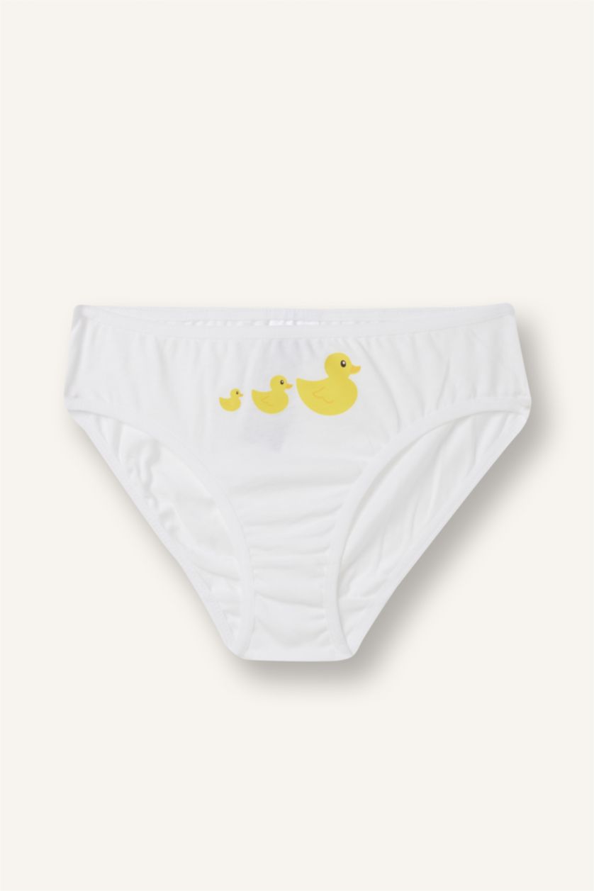 Girls & Teens Light Yellow Girl 3 piece Animal Slip Panty