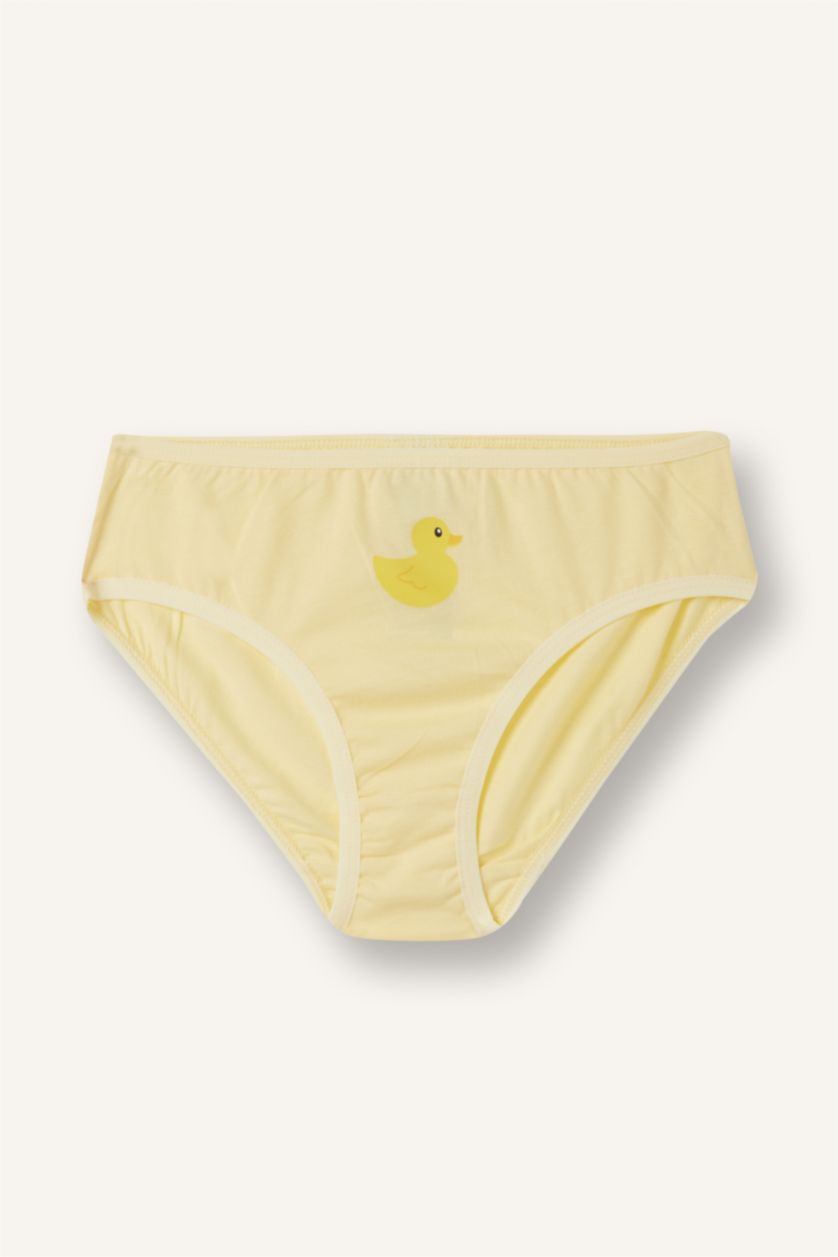 Girls & Teens Light Yellow Girl 3 piece Animal Slip Panty