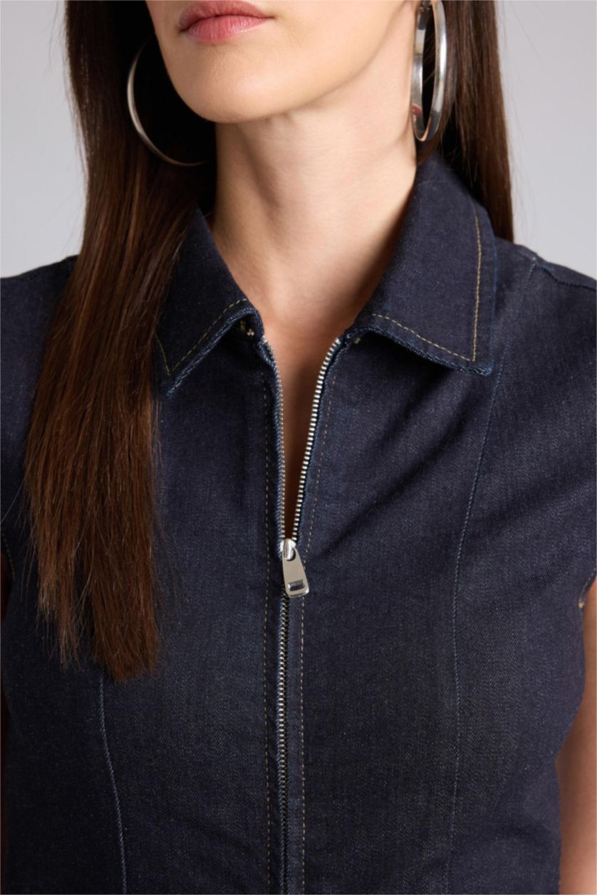 Kadın Mavi Siyah Elbise