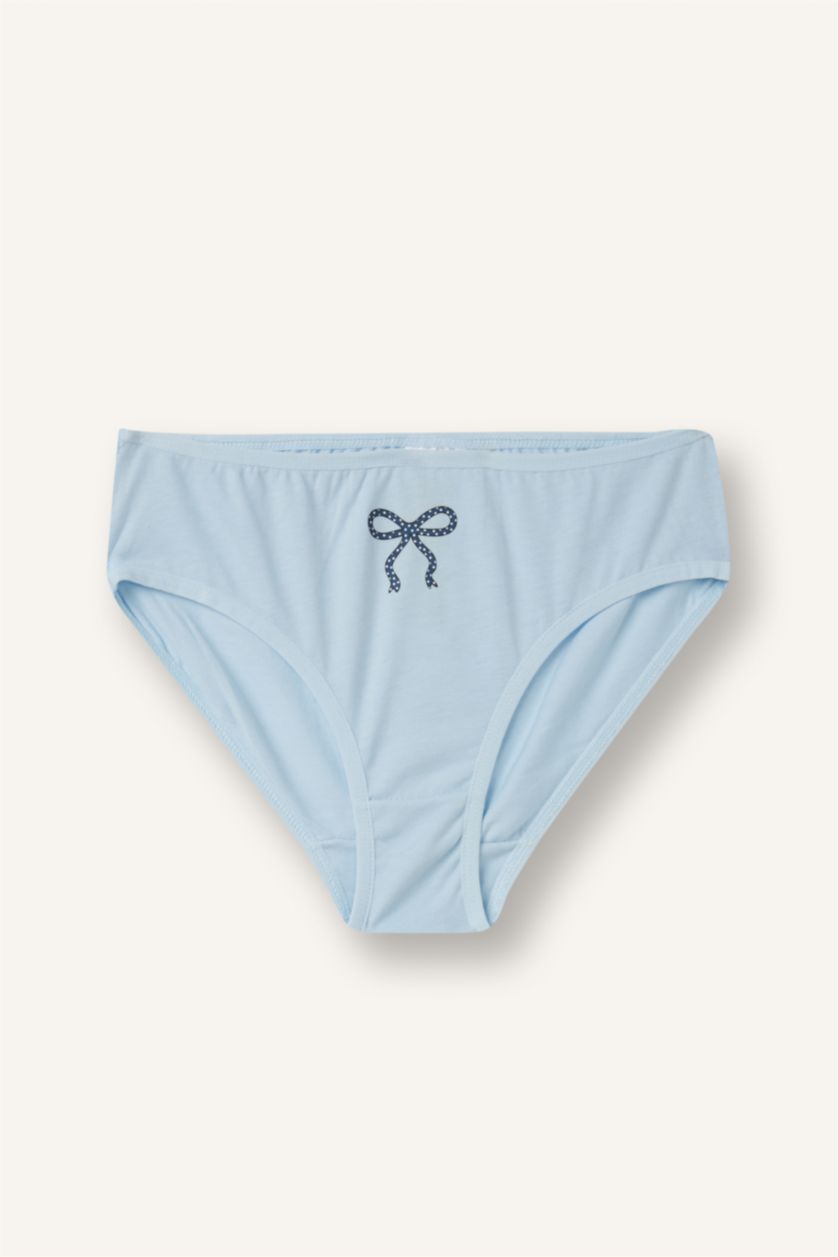 Young Girls - Teen Girls Light Blue Girl 3 piece Printed Slip Panty