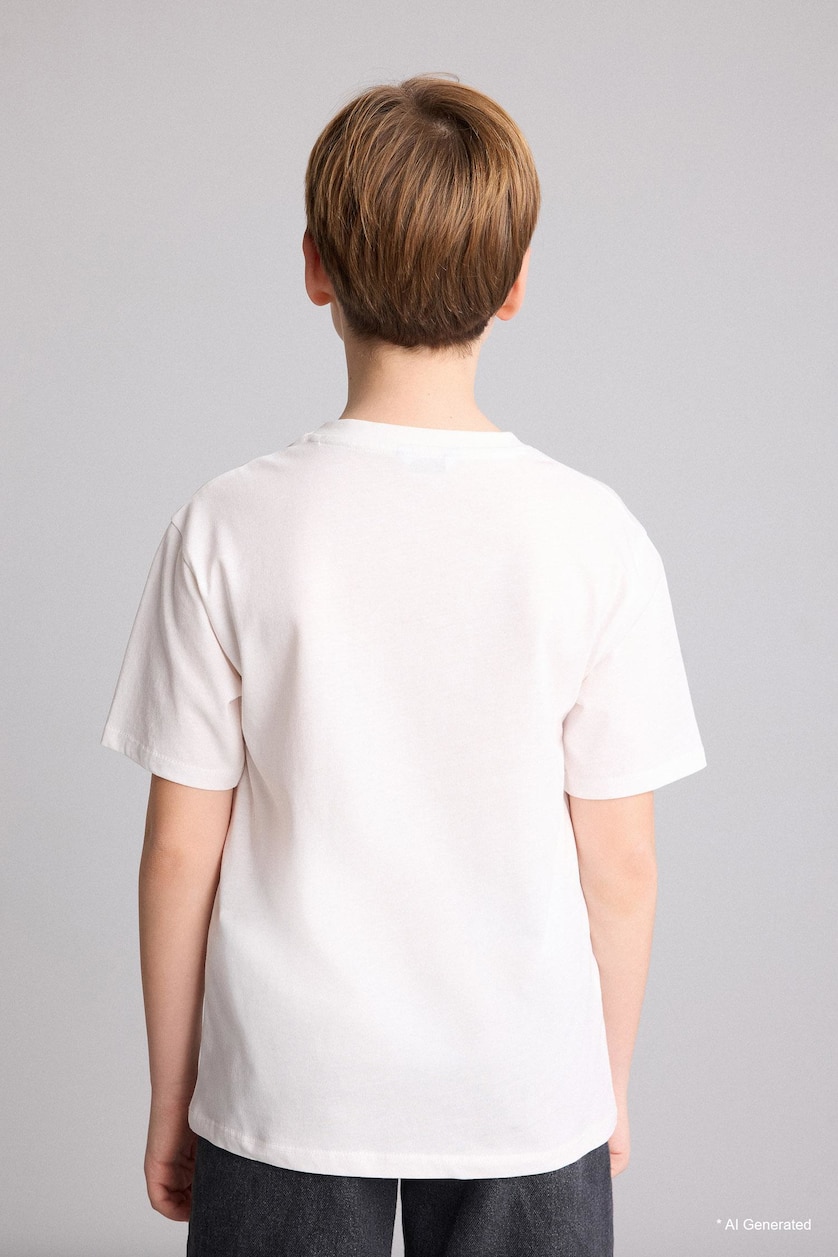 GARÇONS Écru T-shirt à manches courtes