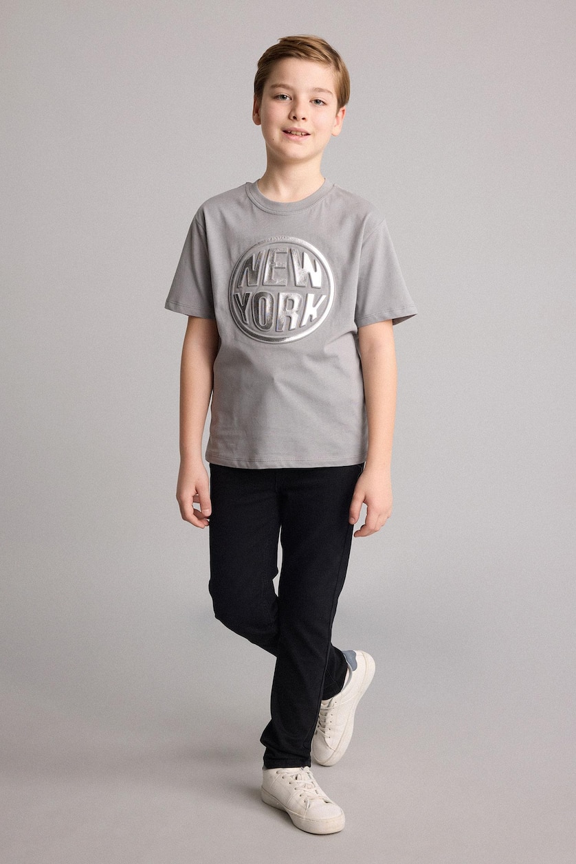 Young Boys - Teen Boys Grey Short Sleeve T-Shirt