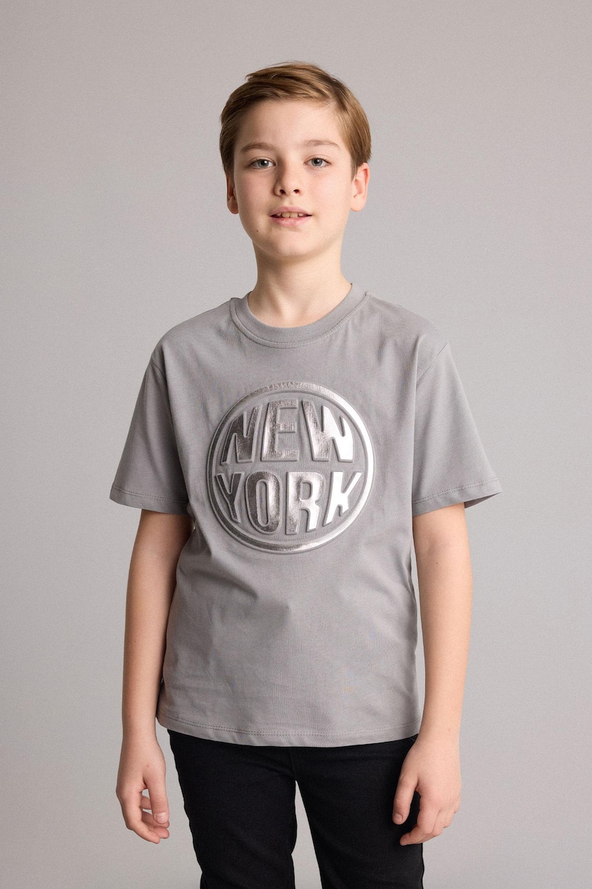 Young Boys - Teen Boys Grey Short Sleeve T-Shirt