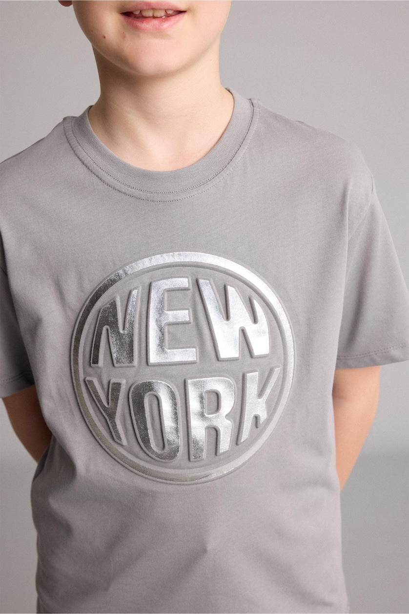 Young Boys - Teen Boys Grey Short Sleeve T-Shirt