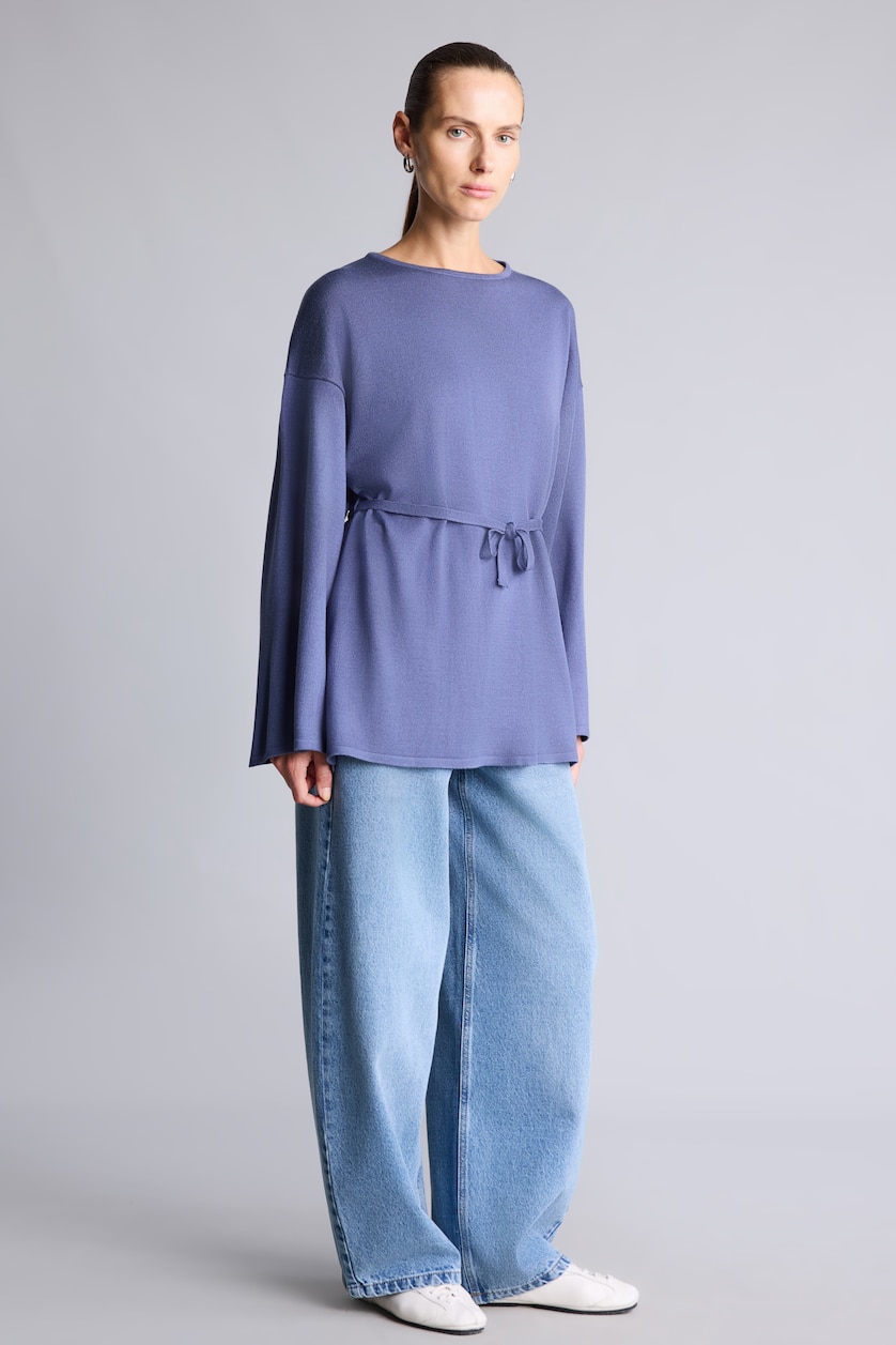WOMAN Blue Relax Fit Knitwear Tunic