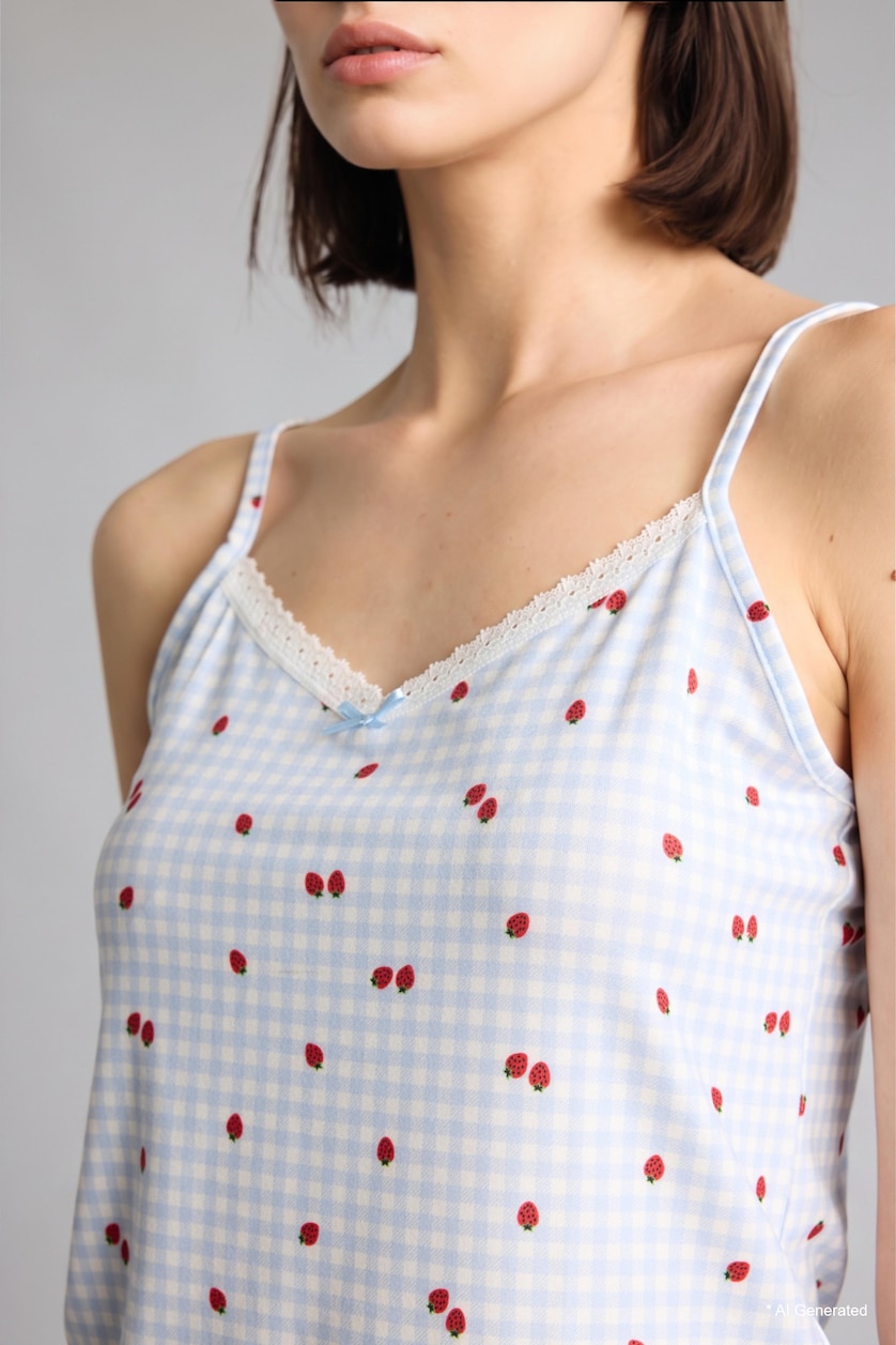 Kadın Açık Mavi Regular Fit Pijama Takımı
