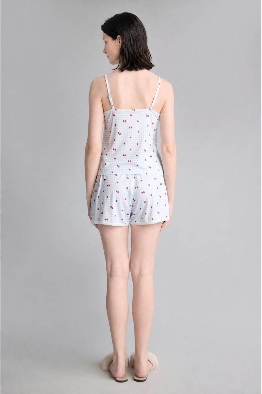 Kadın Açık Mavi Regular Fit 2'Li Pijama Takımı