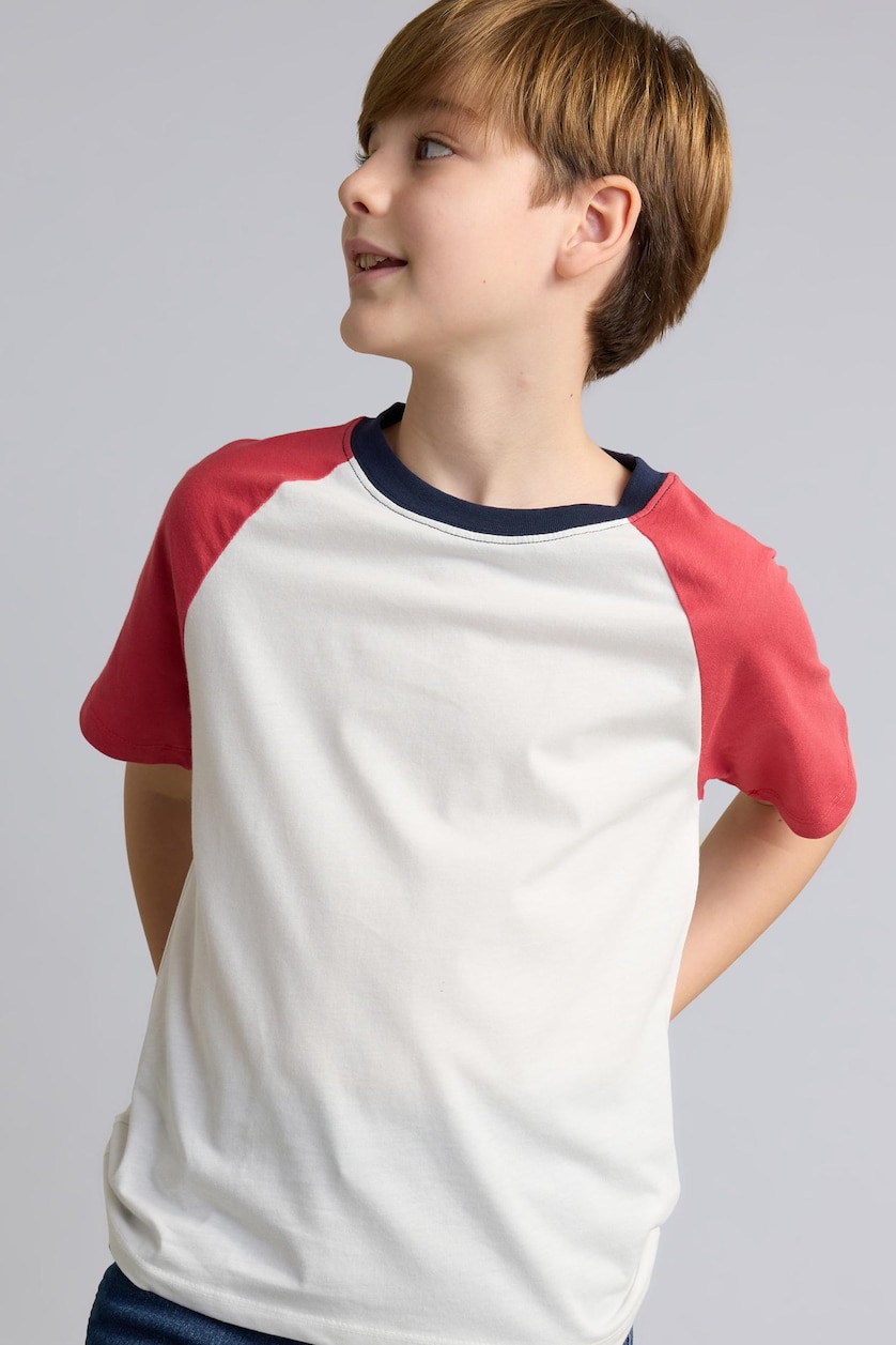 Young Boys - Teen Boys Light Bordeaux Boy 100% Cotton T-Shirt
