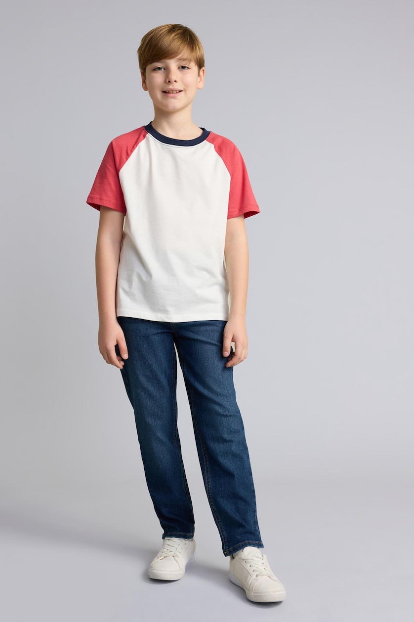Young Boys - Teen Boys Light Bordeaux Boy 100% Cotton T-Shirt