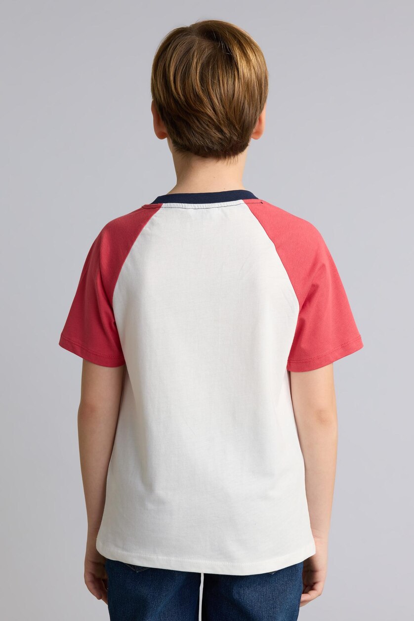 Young Boys - Teen Boys Light Bordeaux Boy 100% Cotton T-Shirt