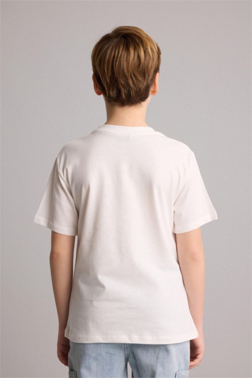 BOYS & TEENS Ecru Short Sleeve T-Shirt