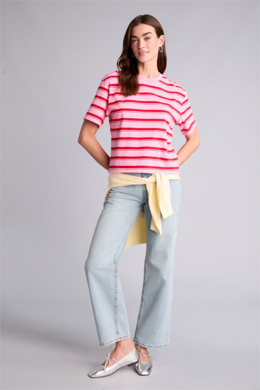 Woman Pink Woman Short Sleeve T-Shirt