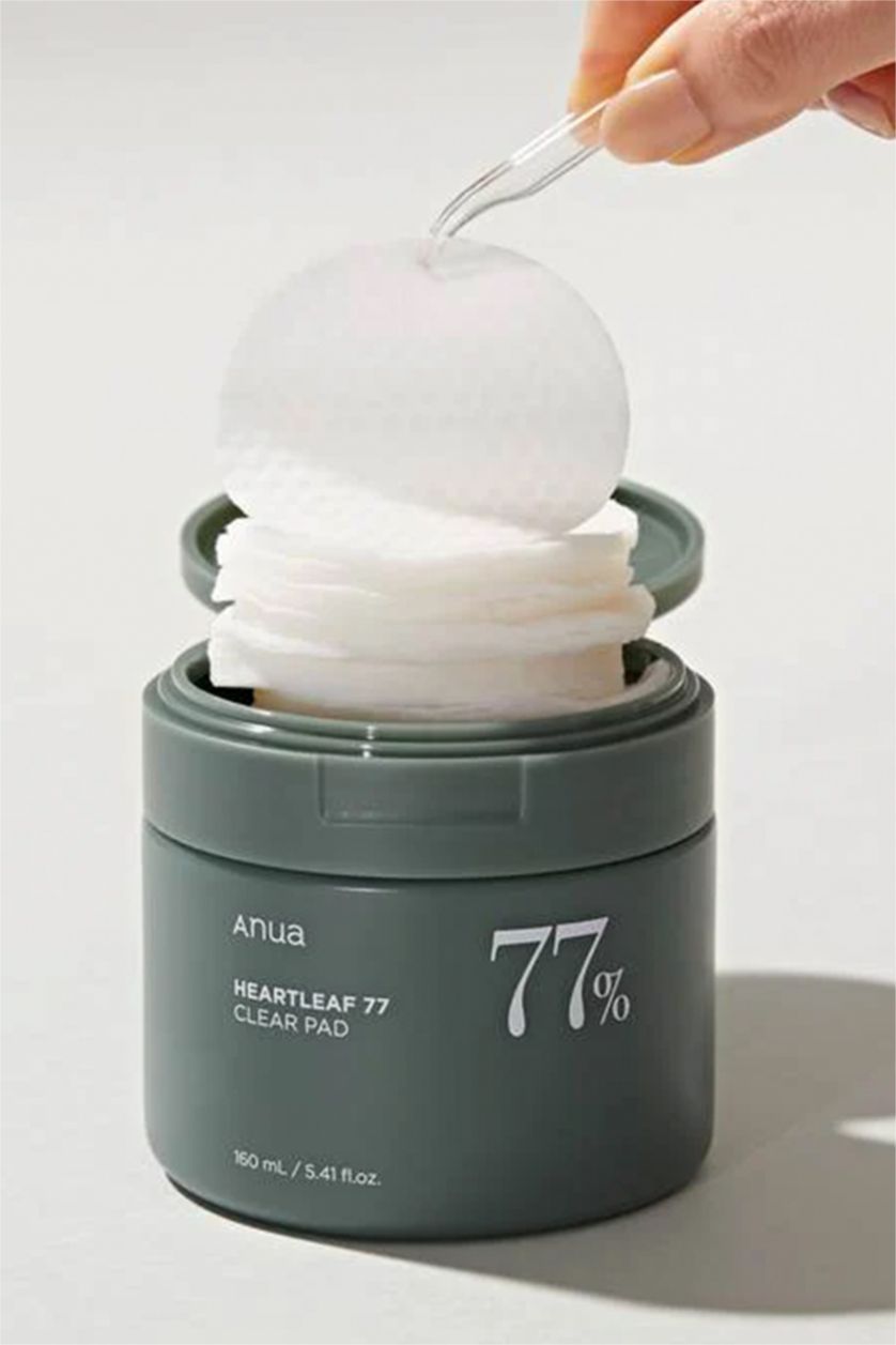 Kadın Koyu Petrol Anua - Heartleaf 77% Clear Pad (Gözenek ve Siyah Nokta Karşıtı Asitli Tonik Ped) 160ml