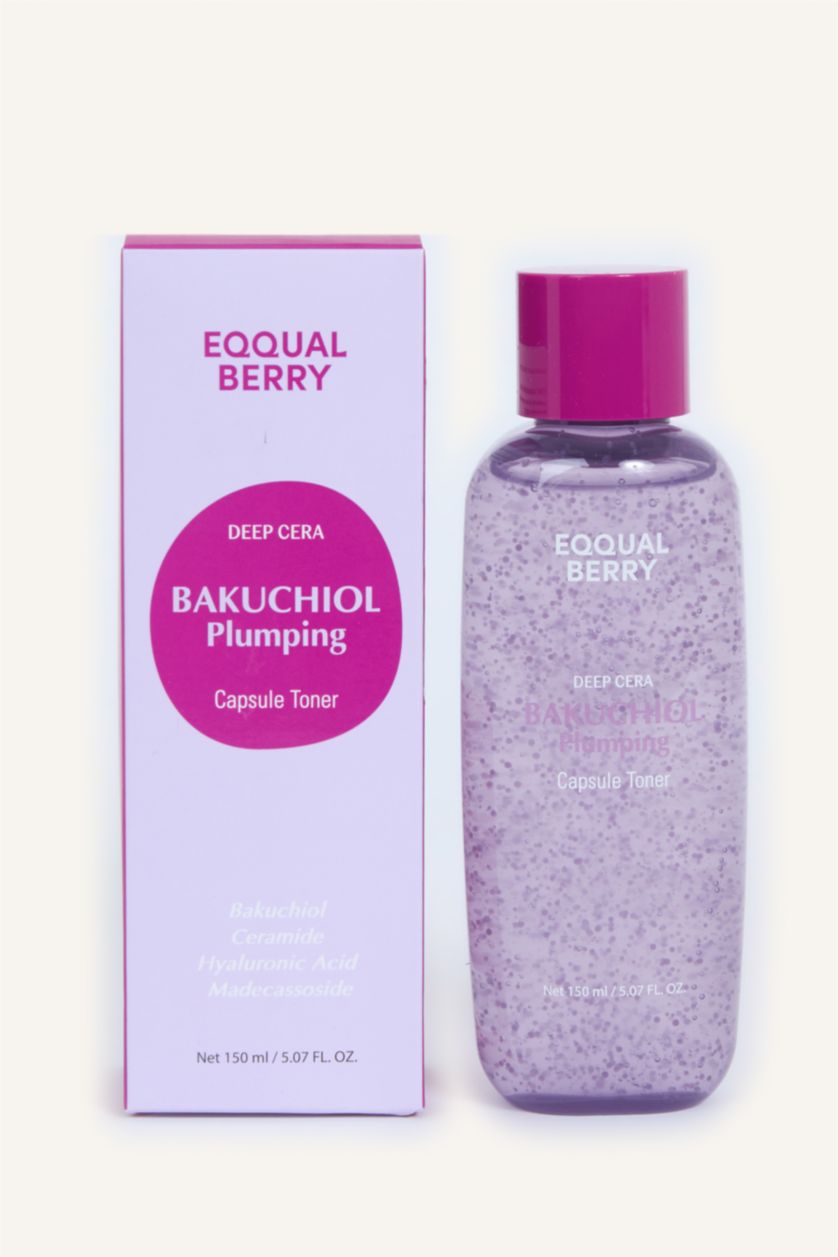Woman Dark Pink EQQUALBERRY Bakuchiol Plumping Capsule Toner 150 ml with Hyaluronic Acid Madecassoside and Ceramide